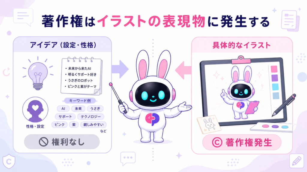 キャラクター制作 著作権譲渡契約を企業とクリエイターが締結している場面のイメージ