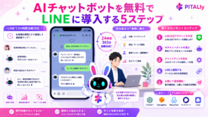 AIチャットボット 無料 LINEで顧客対応を自動化するイメージ