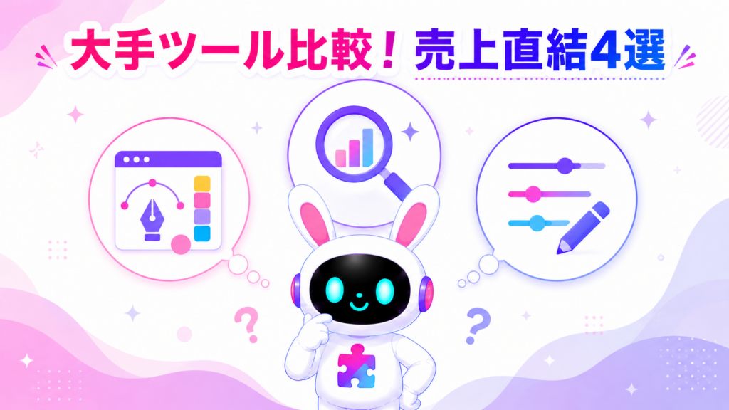 画像生成AI大手ツールの比較と売上直結の活用法を紹介するアイキャッチ画像