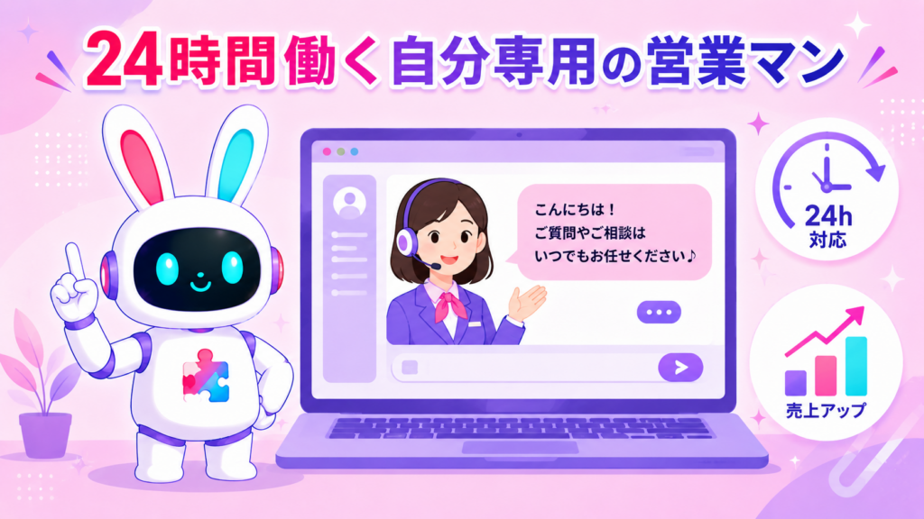 PITALIyのAIアバターで個人専用の営業マンを作る方法を紹介する画像