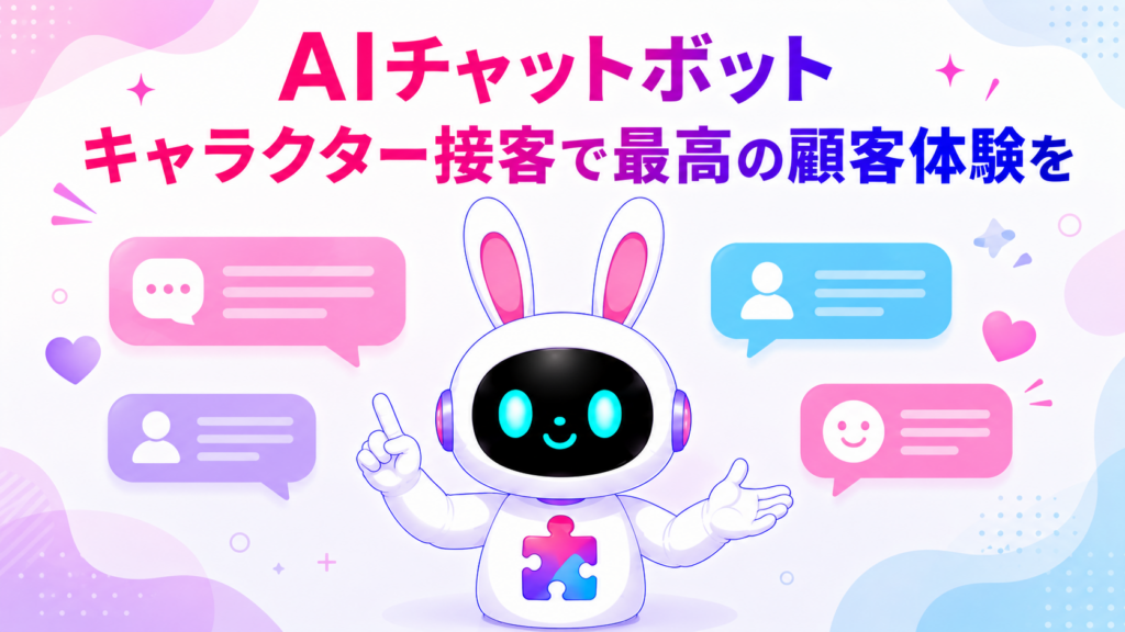 AIチャットボットのキャラクター接客で最高の顧客体験を実現する方法を紹介するアイキャッチ画像