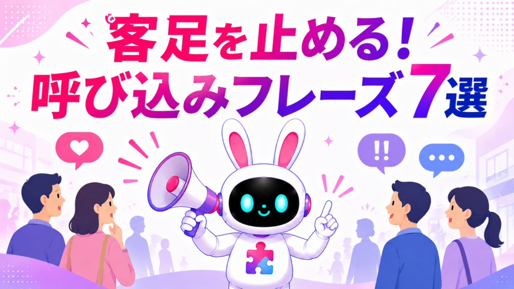客足を止める呼び込みフレーズと成功の秘訣を紹介するアイキャッチ画像