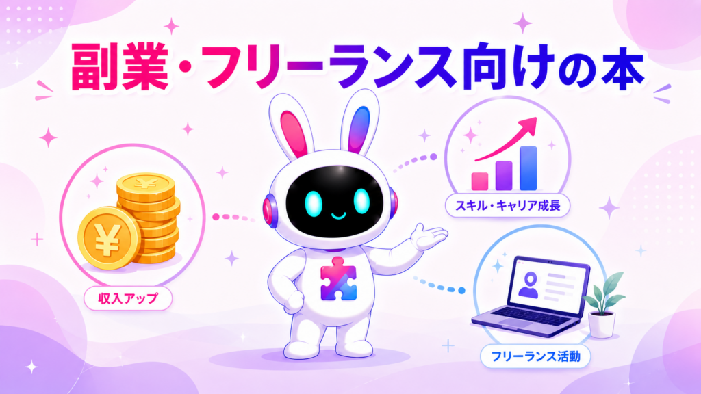 副業やフリーランス向けのAI活用本を紹介する画像