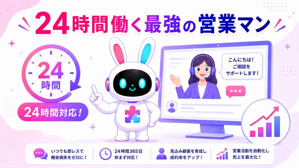 生成動画をPITALIyのAIアバター接客に活用して最強の営業マンにする画像