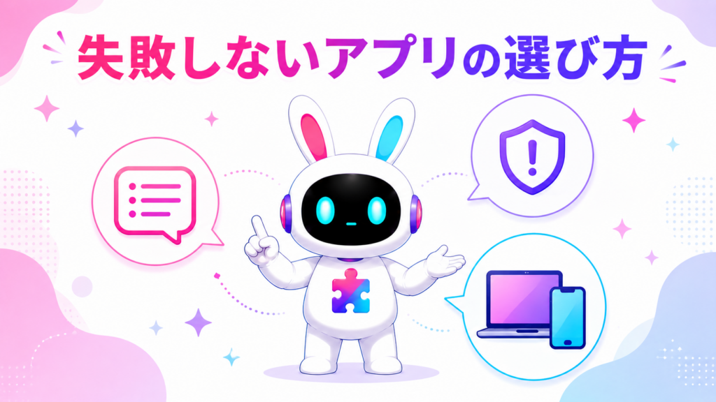 スマホ向けAI動画生成アプリの失敗しない選び方を紹介する画像