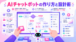 AIチャットボット 作り方と失敗しない開発手順を紹介するイメージ