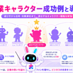 企業キャラクター 成功例と売上を伸ばす導入法を紹介するイメージ