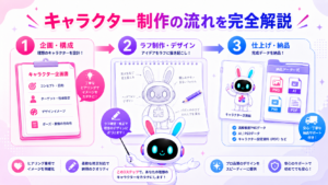 キャラクター制作 流れを失敗しない準備と活用法で解説するイメージ
