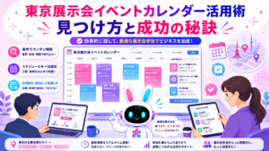 東京展示会 イベント カレンダーで参加する展示会を効率的に探すイメージ