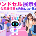ランドセル展示会 東京の合同展で親子がランドセルを見比べるイメージ