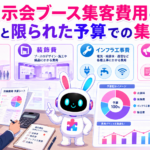展示会ブース 集客 費用の内訳を整理し予算を検討するイメージ