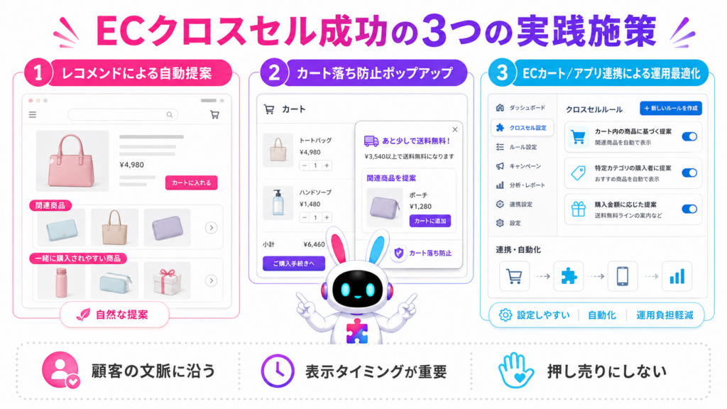 PITALIyのAIアバターが顧客の用途を聞き取り、最適なクロスセル 商品例を24時間自動提案する図