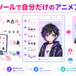 無料のキャラクターメーカーで髪型や服装を選び、オリジナルのアニメアバターを作る様子