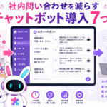 AIチャットボットの社内導入によって定型的な問い合わせを減らし、担当者の業務負担を軽減するイメージ